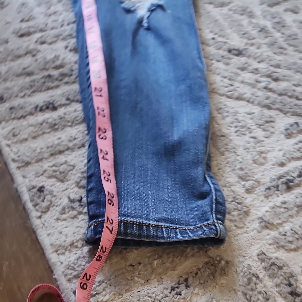 Torrid Jegging Light Blue Distressed Skinny Cropped Jeans - Picture 9 of 9